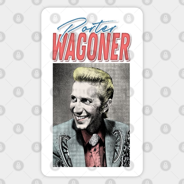 Porter Wagoner / Retro Aesthetic Style Fan Design Magnet by DankFutura